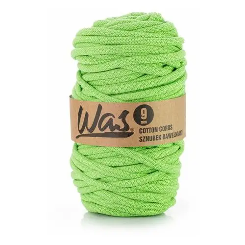 Inny producent Was/sznurek bawełniany z poliestrowym rdzeniem, pleciony, 9mm, 50m, jasny zielony