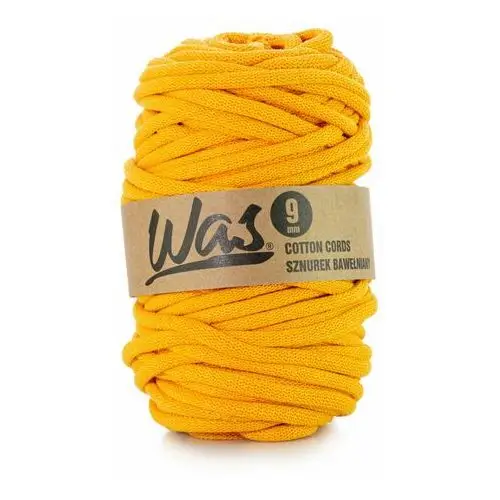 Was/sznurek bawełniany z poliestrowym rdzeniem, pleciony, 9mm, 50m, ciemny żółty Inny producent