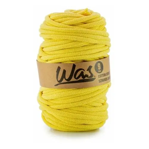 Inny producent Was/sznurek bawełniany z poliestrowym rdzeniem, pleciony, 9mm, 50m, jasny żółty