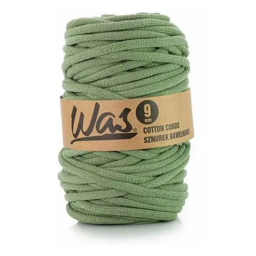 Inny producent Was/sznurek bawełniany z poliestrowym rdzeniem, pleciony, 9mm, 50m, pistacjowy