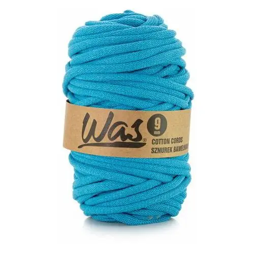 Inny producent Was/sznurek bawełniany z poliestrowym rdzeniem, pleciony, 9mm, 50m, niebieski