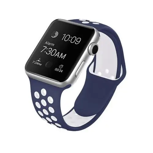 Inoly Pasek do apple watch 38/40/41mm granatowo-biały sp542