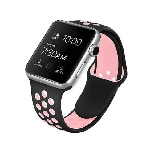 Inoly Pasek do apple watch 42/44/45mm czarno-różowy sp632