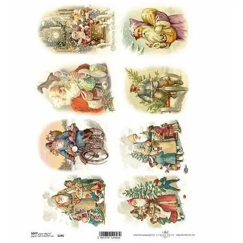 Itd collection Papier decoupage a4 soft s345 boże narodzenie