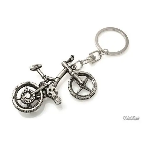 Breloczek rower srebrny wiszące do kluczy vintage japan style Jubileo.pl