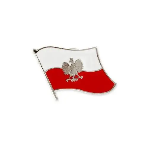 Przypinka flaga polski na wietrze styl wojskowy army military orzeł Jubileo.pl