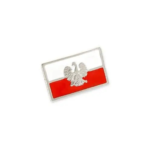 Znaczek flaga polski z orzełkiem styl wojskowy army military orzeł Jubileo.pl