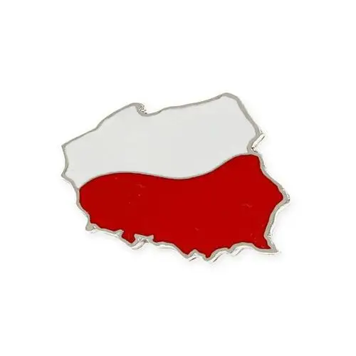 Jubileo.pl Znaczek mapa polski z flagą styl wojskowy army military orzeł