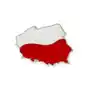 Jubileo.pl Znaczek mapa polski z flagą styl wojskowy army military orzeł Sklep