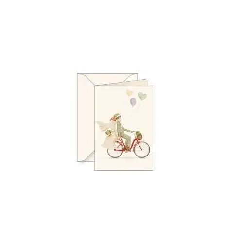 Karnet B6 z kopertą Ślub Para Młoda na rowerze