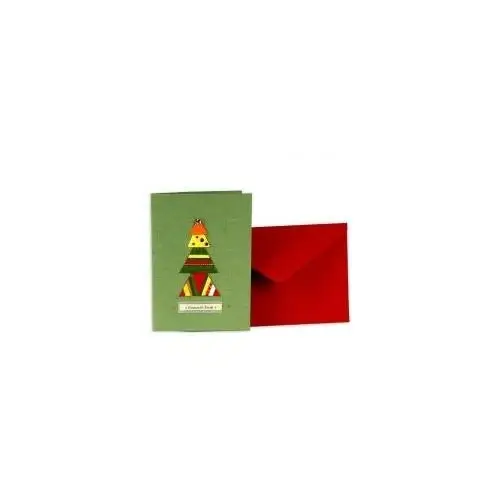 Karnet Bożonarodzeniowy Zielona Choinka