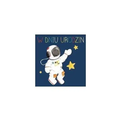 Karnet kwadrat CL4208_PO Urodziny Kosmonauta