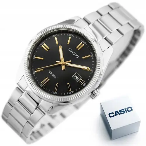 Klasyczny Zegarek Męski Casio MTP-1302D-1A2 (zd072b) Pudełko Komplet