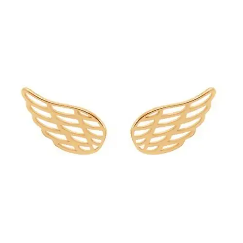 Kolczyki skrzydła ze złota próby 585