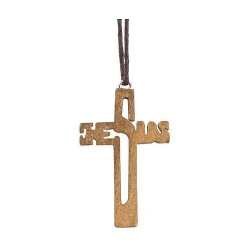 Krzyżyk - JESUS wykonany z drewna - 5cm, WD152