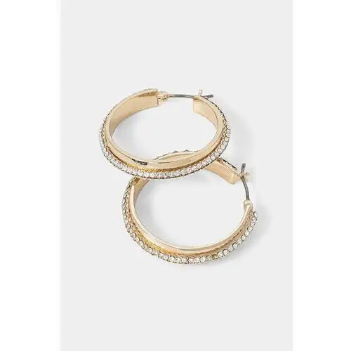 Lauren Ralph Lauren kolczyki PE 30MM PAVE HOOP 14G00872