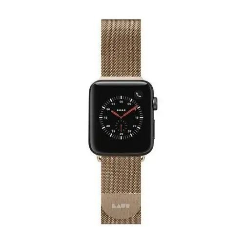 Steel loop do apple watch series 1-8 / se / ultra 38/40/41 mm (złoty) Laut