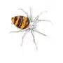 Broszka srebrna pająk z bursztynem Sklep