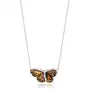 Zawieszka srebrna motyl z bursztynem mini Butterfly Rustle, kolor pomarańczowy Sklep