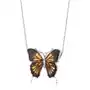 Lawaiia Zawieszka srebrna motyl z bursztynem mini butterfly touch Sklep