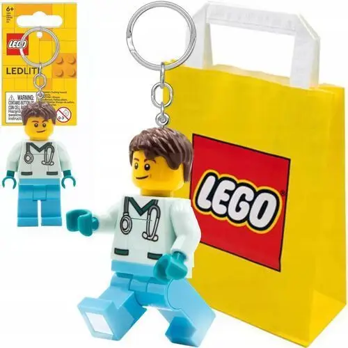 Lego Brelok Latarka Pielęgniarz Lekarz Doktor Breloczek Torba Prezentowa