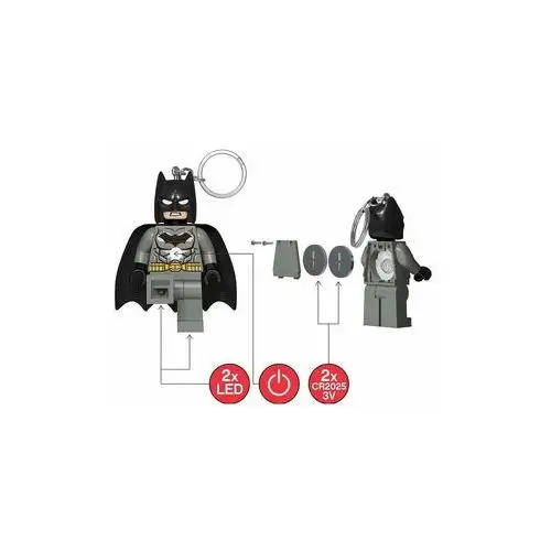 Brelok LEGO Super Heroes Grey Batman KE92H z latarką 3
