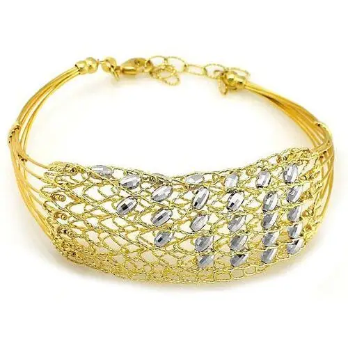 18.36g ZŁOTA BRANSOLETKA BANGLE SZTYWNA 585, BR1345