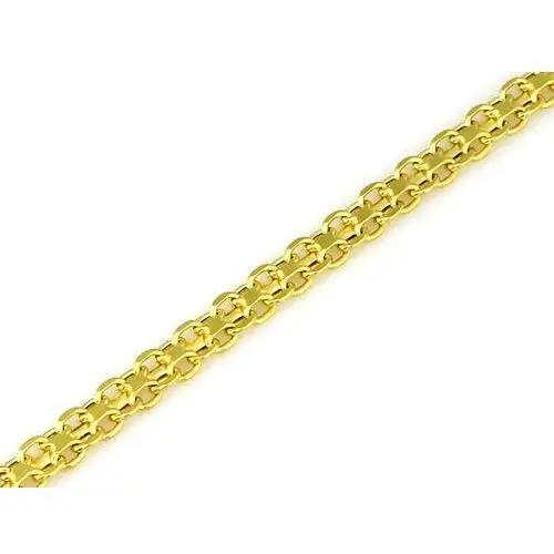 Bransoletka złota 585 łańcuszkowa splot bismark 3.3mm Lovrin 3