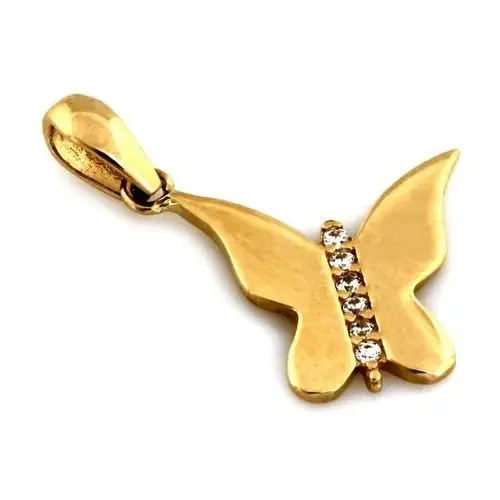 Delikatna złota zawieszka motyl motylek, ZA_2308_585