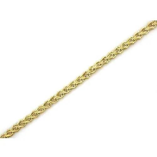 Ekskluzywna złota bransoletka 585 elementowa z żółtego złota długość 18-19cm 14k, BR_3542E_585 3