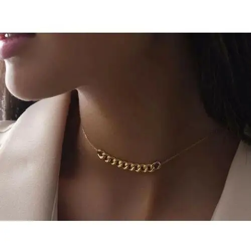 Elegancki naszyjnik choker z pancerką 40cm, 55746 2