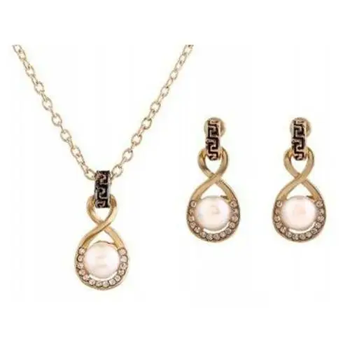 Lovrin Komplet biżuterii eleganckie perły