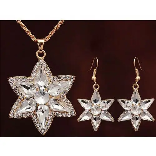 Lovrin Komplet biżuterii gwiazdki z cyrkoniami 2