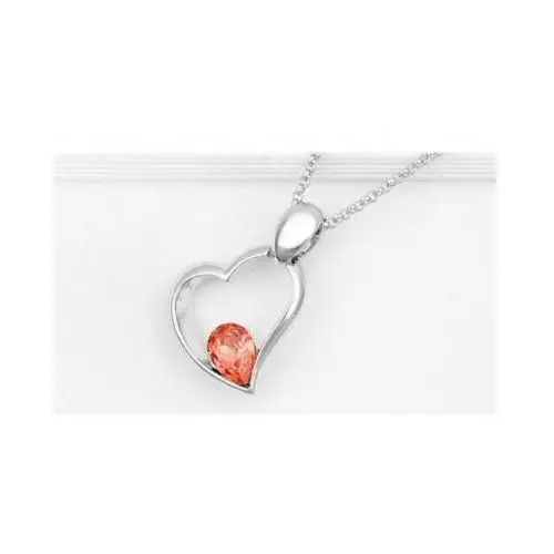Komplet biżuterii rubinowe serce czerwone migdały Lovrin 2