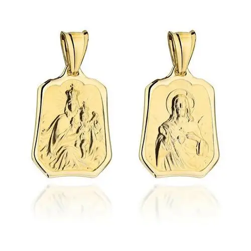 Medalik złoty szkaplerz satynowy duży, 5-9-M00152-2