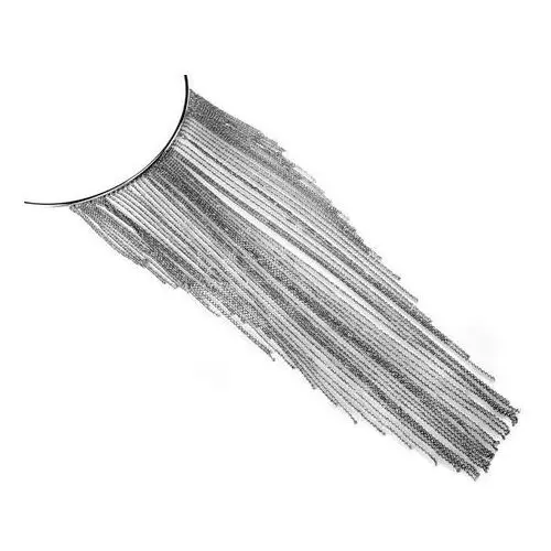 Lovrin Naszyjnik srebrny choker obręcz z wiszącymi łańcuszkami