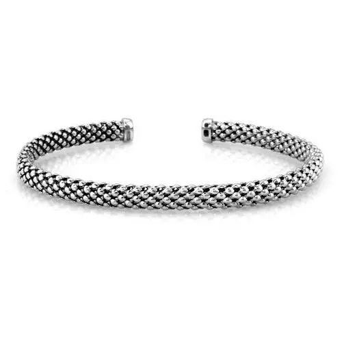 Srebrna bransoletka 925 bangle ze wzorem 8,31 g, kolor szary 3