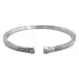 Srebrna bransoletka 925 sztywna bangle zdobiona, SBR_4930_925 Sklep