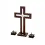 Srebrna figurka 925 krzyż z drewnem grawer komunia 24,5cm Lovrin Sklep