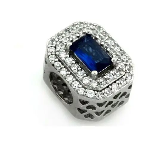 Srebrna zawieszka 925 beads niebieska markiza Lovrin