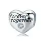 Srebrna zawieszka 925 serce forever together 2,20g, BEAD095 Sklep