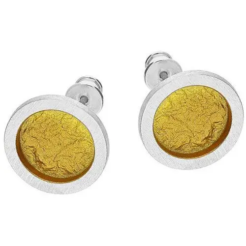 Lovrin Srebrny komplet biżuterii 925 okrągłe złote 6,10g