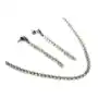 Srebrny komplet biżuterii 925 z białymi cyrkoniami, SKO770A Sklep