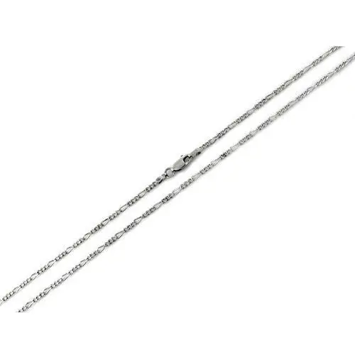 Srebrny łańcuszek 925 damski o splocie figaro 50 cm, SLA47I 3