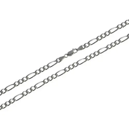 Srebrny łańcuszek 925 delikatny kobiecy o splocie figaro 55cm