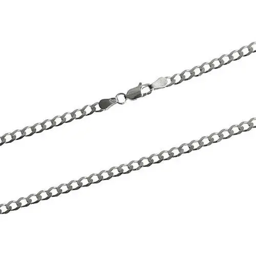 Srebrny łańcuszek 925 kobiecy elegancki o splocie pancerka 55cm Lovrin