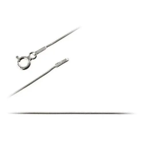 SREBRNY ŁAŃCUSZEK 925 LINKA 55cm OKRĄGŁA, fl172 (FAL)