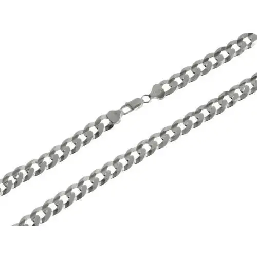 Srebrny łańcuszek 925 męski masywny o splocie diamentowanej pancerki 60 cm