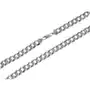 Srebrny łańcuszek 925 męski masywny o splocie diamentowanej pancerki 60 cm Sklep