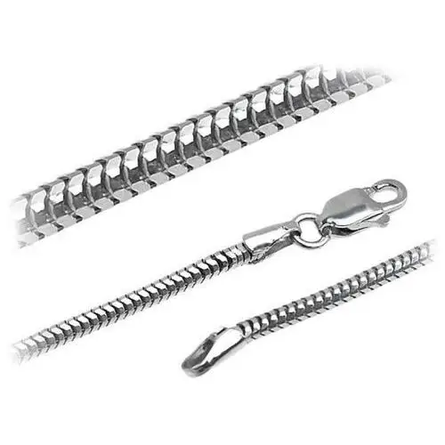 Srebrny łańcuszek 925 żmijka 70 cm, ml262
